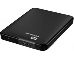 Внешний жесткий диск HDD WD 1Tb WDBUZG0010BBK-WESN Elements, Black, 2.5", USB 3.0 RTL (116141) (WDBUZG0010BBK-WESN)
